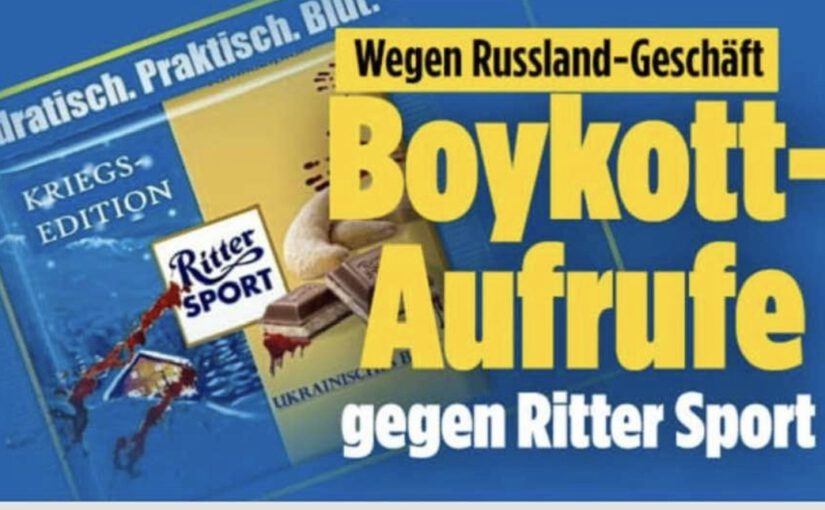 Boykott-Aufruf im Netz gegen Ritter Sport